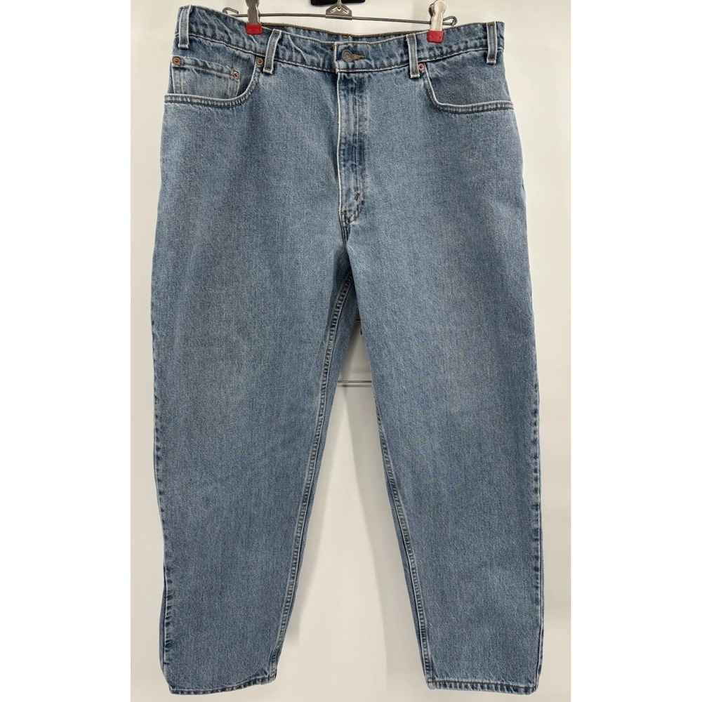 Vintage 90s Levis 560 Loose Fit Tapered Leg Denim Jeans USA Light Wash 38x30